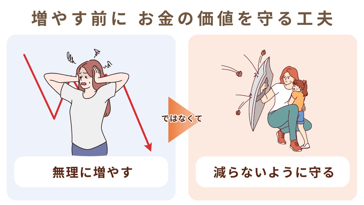 増やす前にお金の価値を守る工夫 無理に増やすではなくて減らないように守る